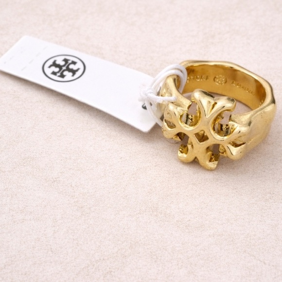 Tory Burch Gold Statement Ring - Picture 7 of 7